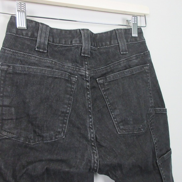 Dovetail Workwear The Maven Slim Jeans Black Size 0 Inseam 28 Stretch Knee Patch - Picture 7 of 12